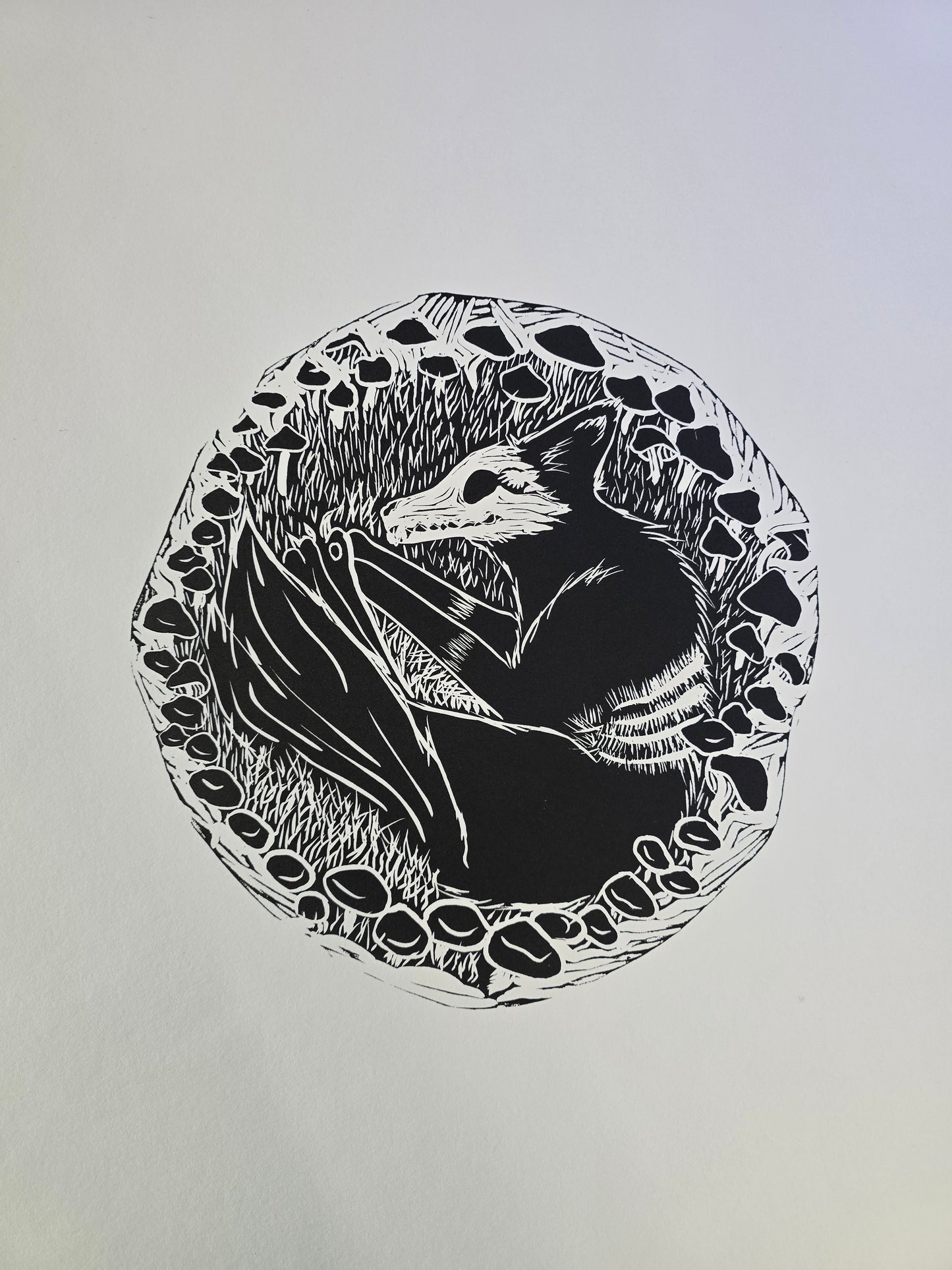 Eternity in Decay relief print