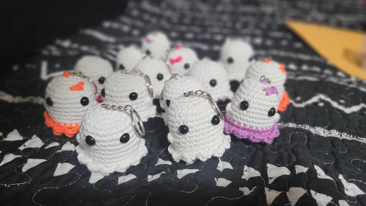 LIMITED EDITION - Glow Ghost crochet Keychain
