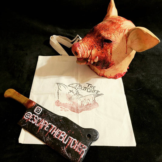The Butcher hand printed cotton tote bag