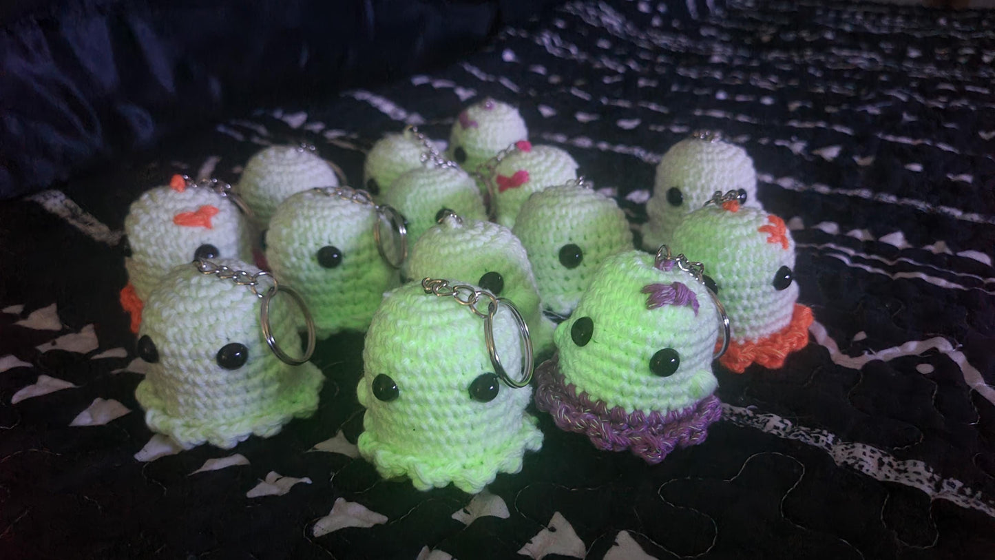 LIMITED EDITION - Glow Ghost crochet Keychain