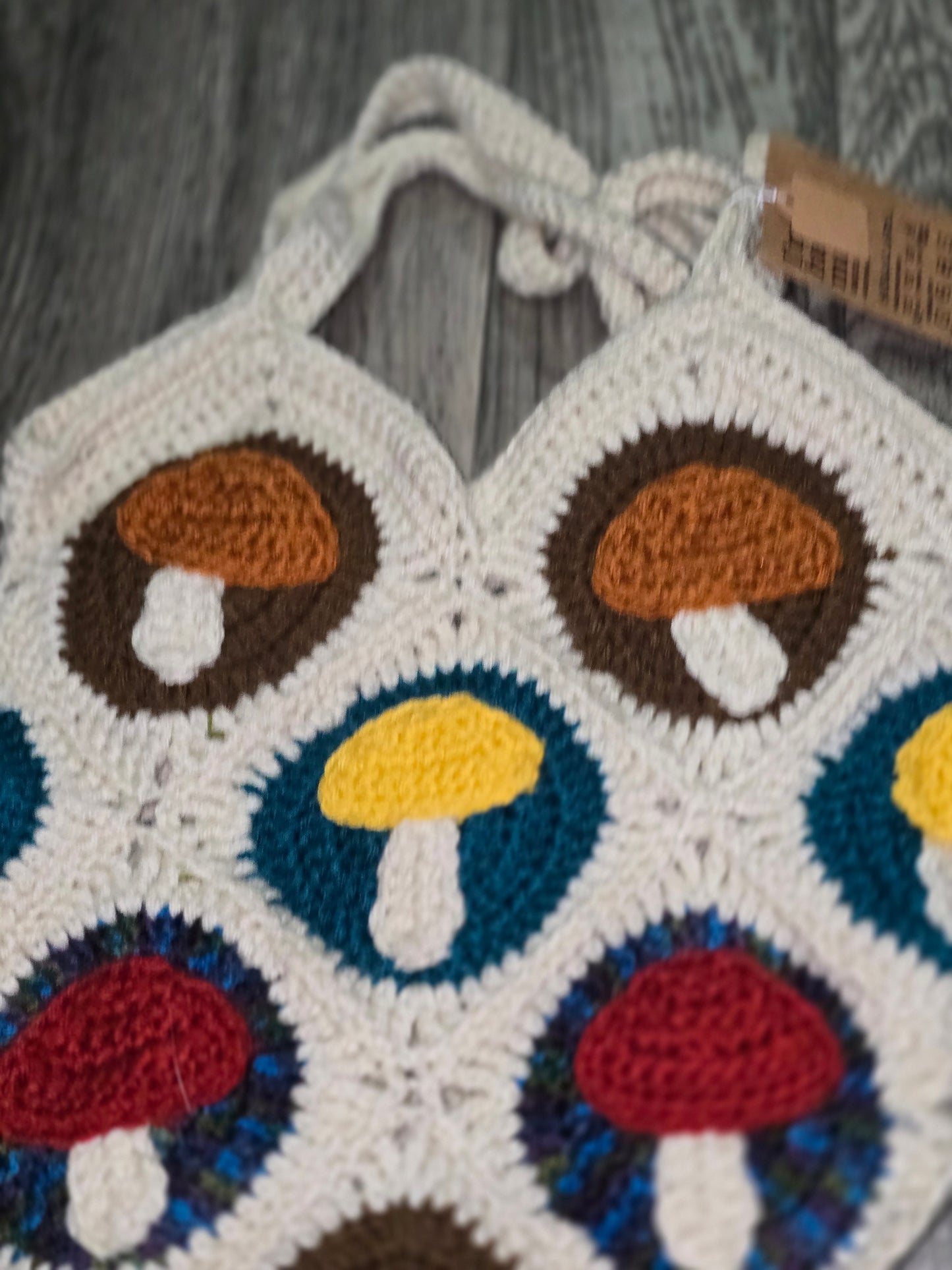 Crochet Mushroom Purse