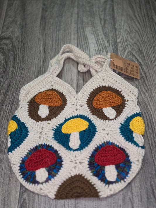 Crochet Mushroom Purse