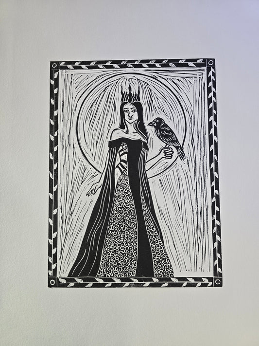Morrigan Relief print