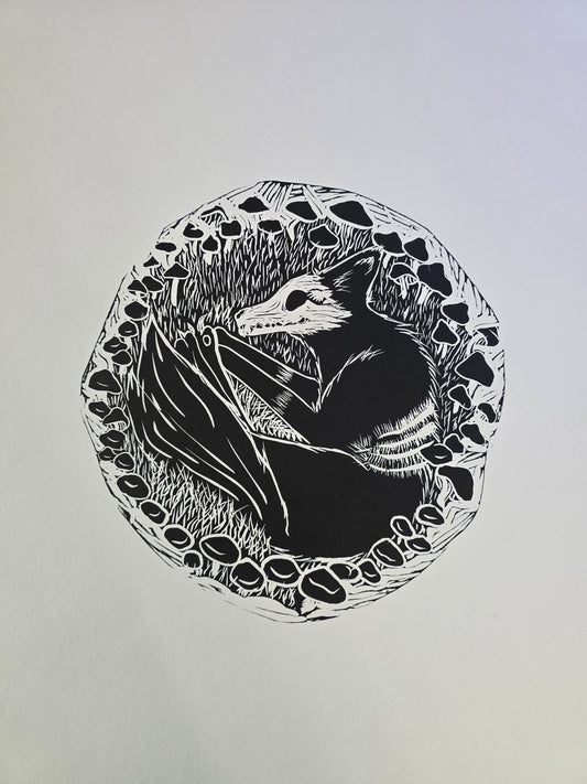 Eternity in Decay relief print
