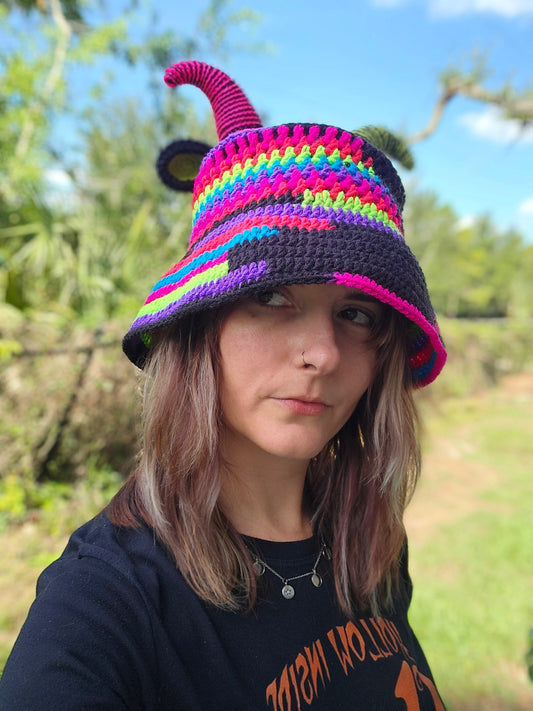 Baphomet Crochet sun hat